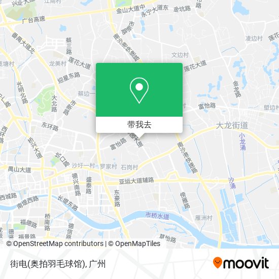 街电(奥拍羽毛球馆)地图