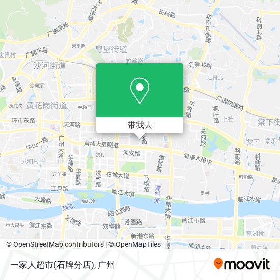 一家人超市(石牌分店)地图