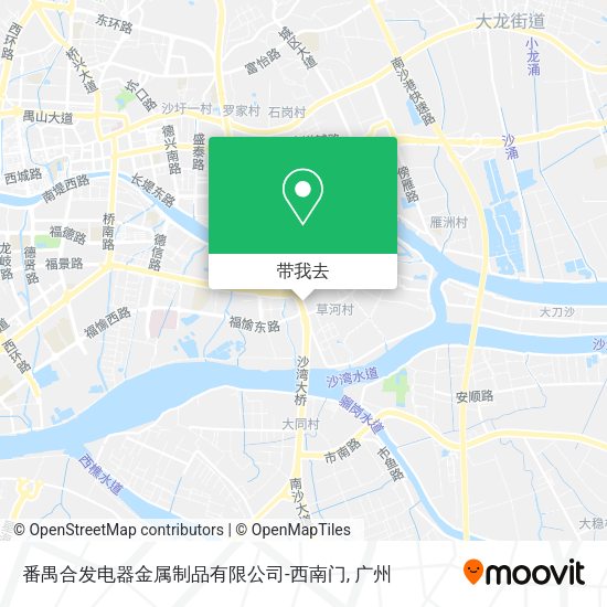 番禺合发电器金属制品有限公司-西南门地图
