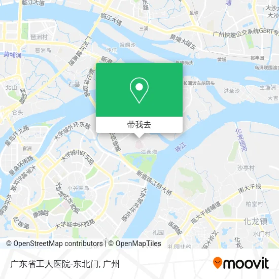 广东省工人医院-东北门地图