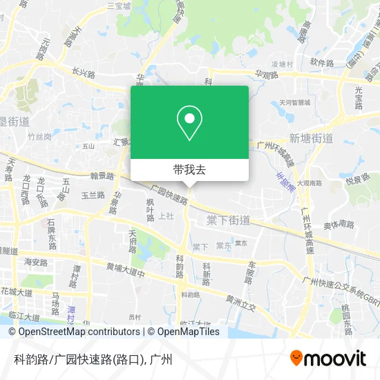 科韵路/广园快速路(路口)地图