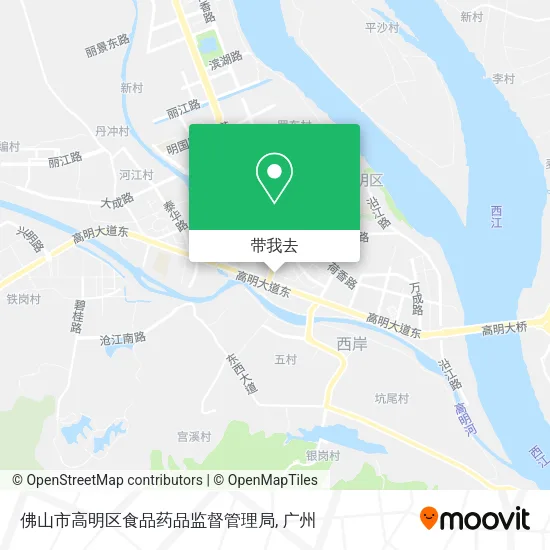 佛山市高明区食品药品监督管理局地图