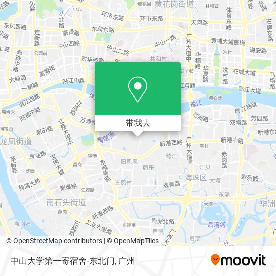 中山大学第一寄宿舍-东北门地图