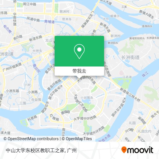 中山大学东校区教职工之家地图