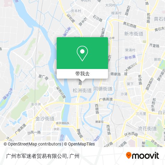 广州市军迷者贸易有限公司地图