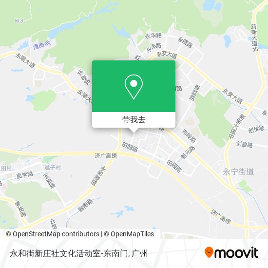永和街新庄社文化活动室-东南门地图