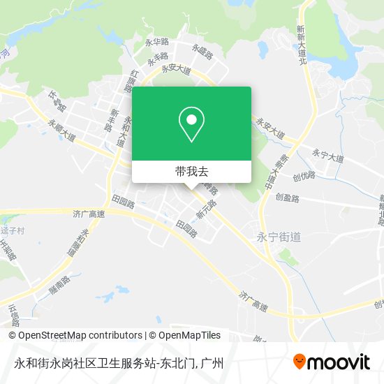 永和街永岗社区卫生服务站-东北门地图