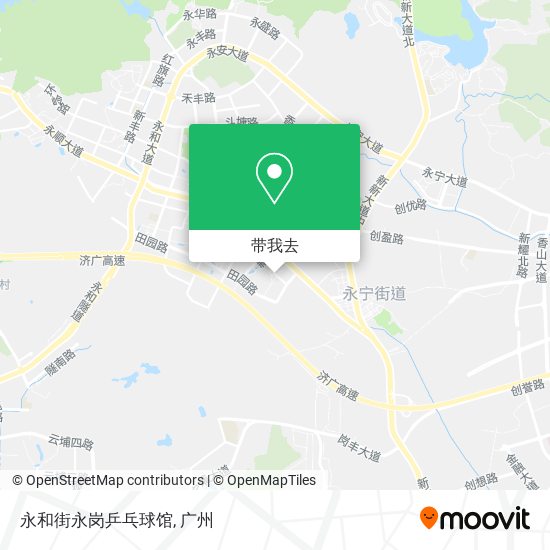 永和街永岗乒乓球馆地图