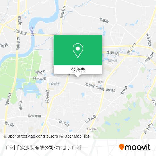 广州千实服装有限公司-西北门地图