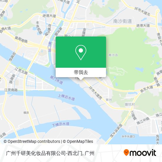 广州千研美化妆品有限公司-西北门地图