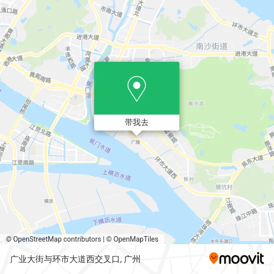 广业大街与环市大道西交叉口地图