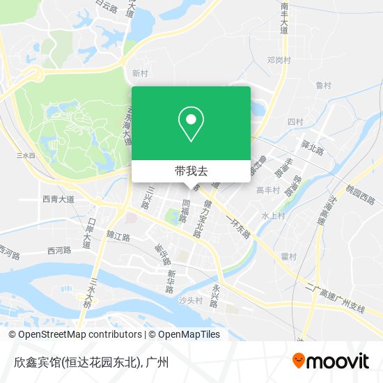 欣鑫宾馆(恒达花园东北)地图