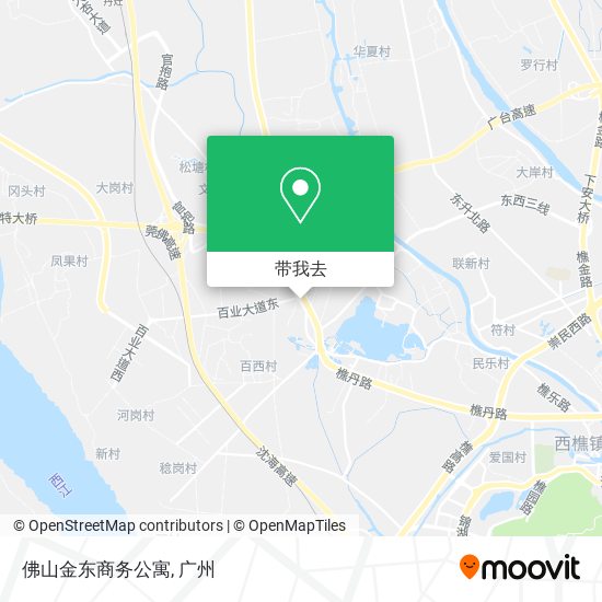 佛山金东商务公寓地图