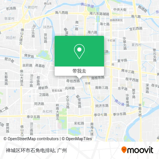 禅城区环市石角电排站地图