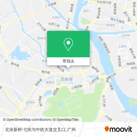 北张新村-七街与中纺大道交叉口地图