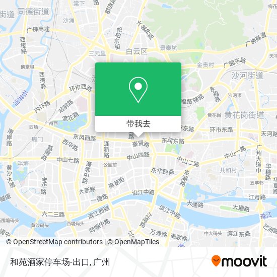 和苑酒家停车场-出口地图