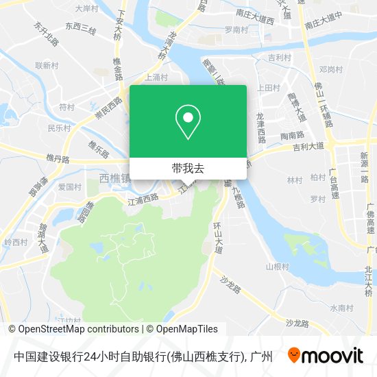 中国建设银行24小时自助银行(佛山西樵支行)地图