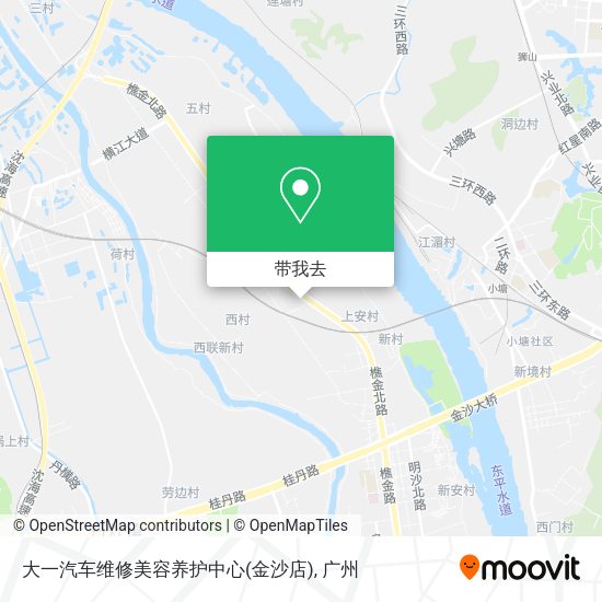 大一汽车维修美容养护中心(金沙店)地图