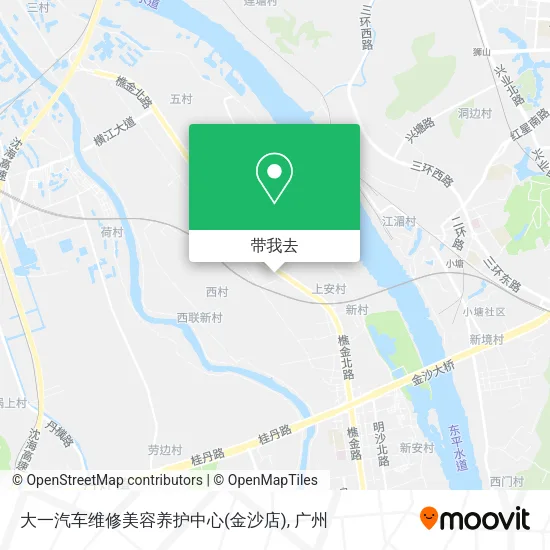 大一汽车维修美容养护中心(金沙店)地图