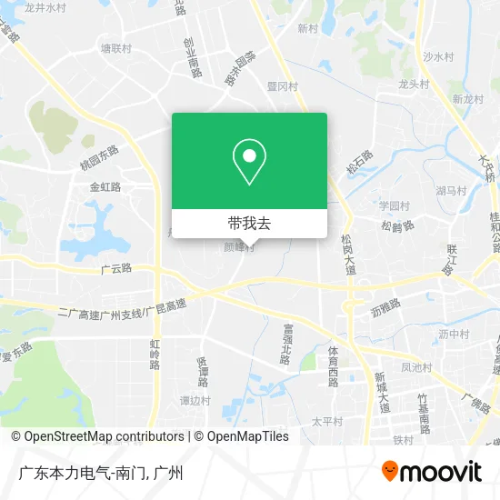 广东本力电气-南门地图