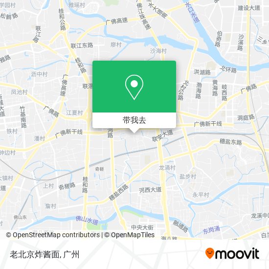 老北京炸酱面地图