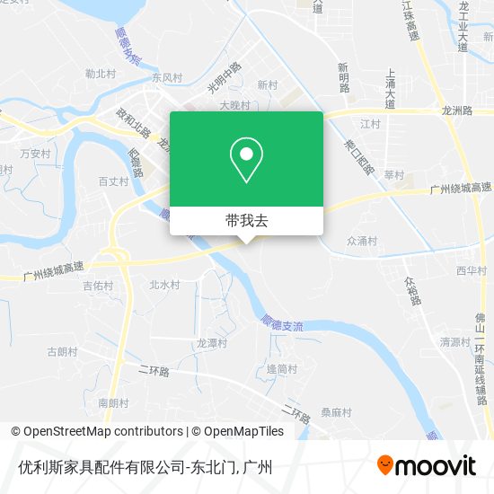 优利斯家具配件有限公司-东北门地图