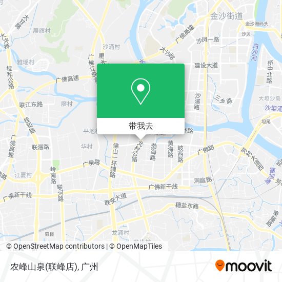 农峰山泉(联峰店)地图
