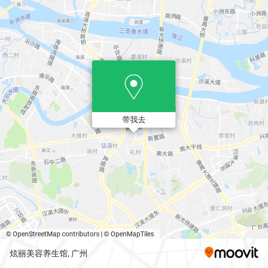 炫丽美容养生馆地图