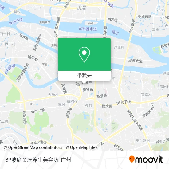碧波庭负压养生美容坊地图
