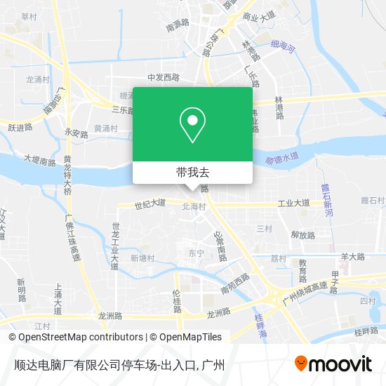 顺达电脑厂有限公司停车场-出入口地图