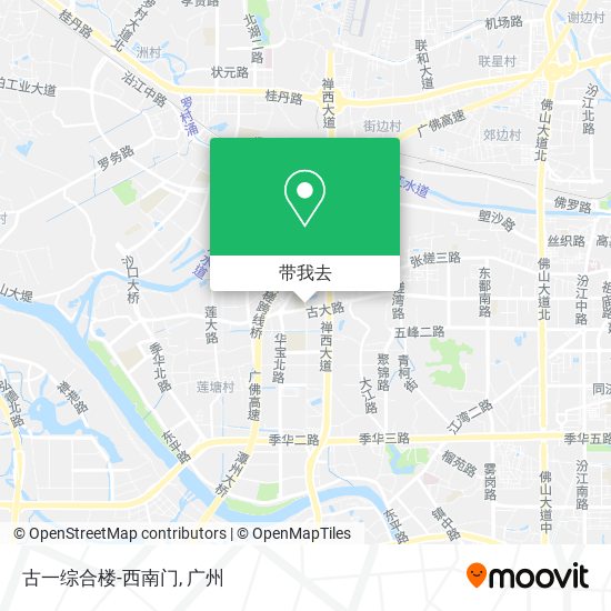 古一综合楼-西南门地图