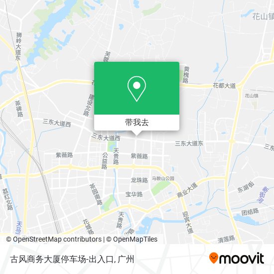 古风商务大厦停车场-出入口地图
