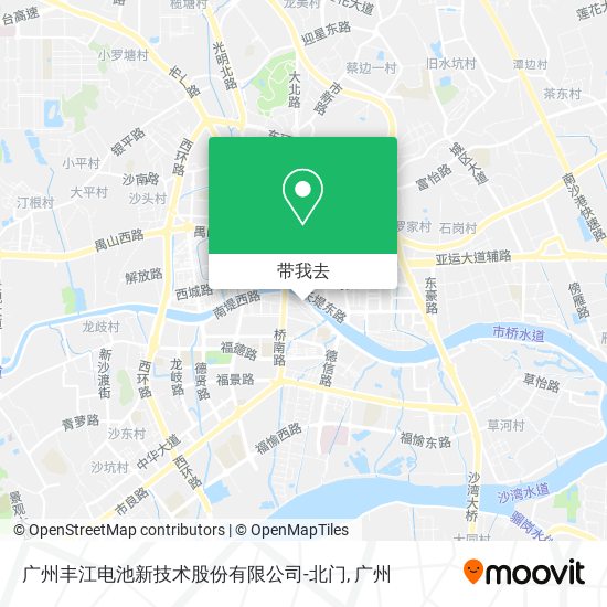 广州丰江电池新技术股份有限公司-北门地图