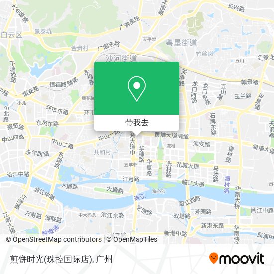 煎饼时光(珠控国际店)地图