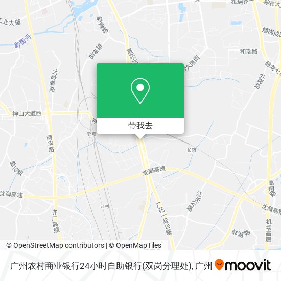 广州农村商业银行24小时自助银行(双岗分理处)地图