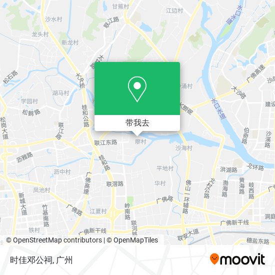 时佳邓公祠地图