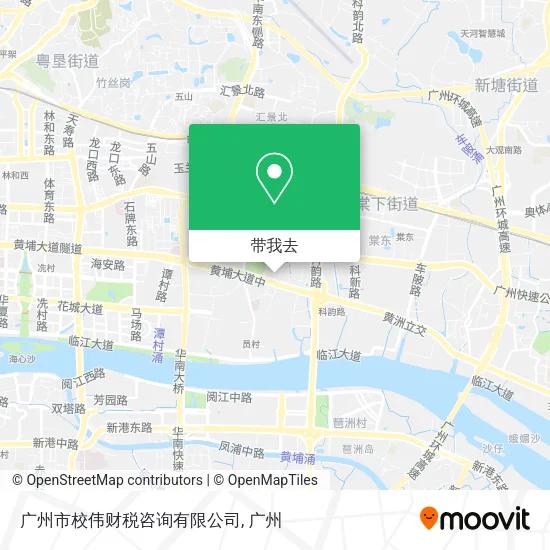 广州市校伟财税咨询有限公司地图