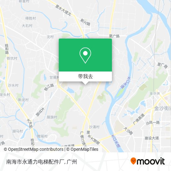 南海市永通力电梯配件厂地图