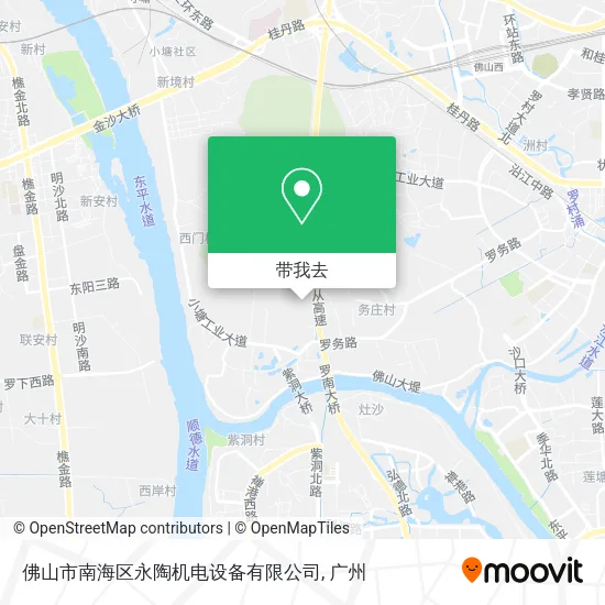 佛山市南海区永陶机电设备有限公司地图
