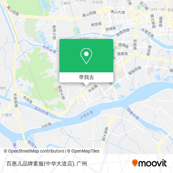 百惠儿品牌童服(中华大道店)地图