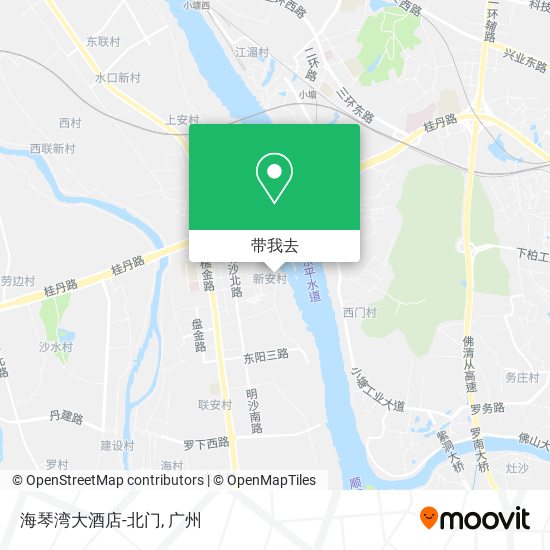 海琴湾大酒店-北门地图