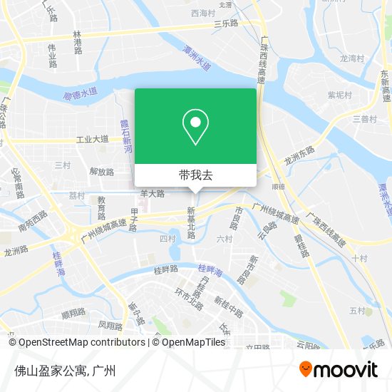 佛山盈家公寓地图