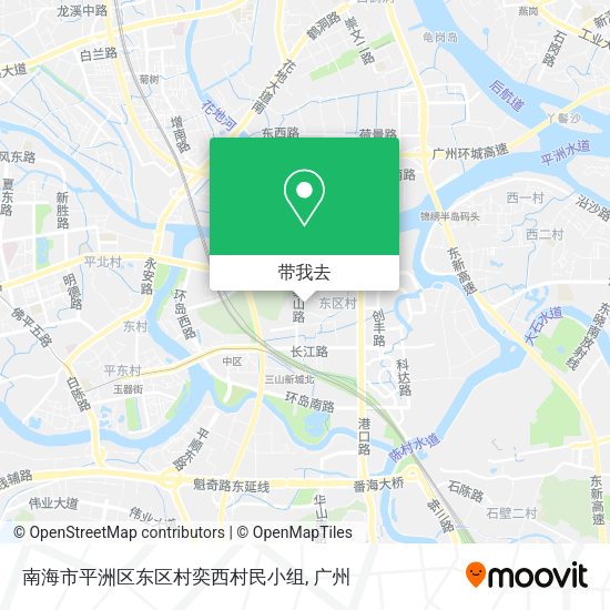 南海市平洲区东区村奕西村民小组地图