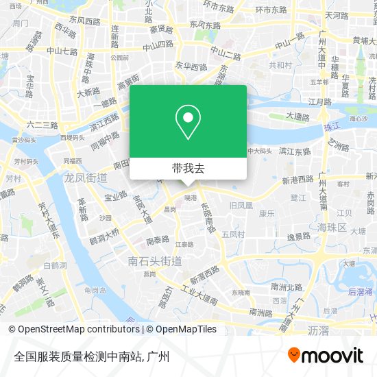 全国服装质量检测中南站地图