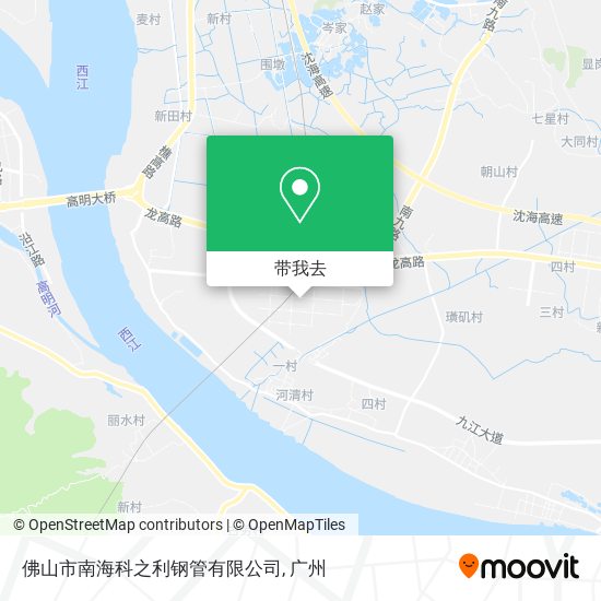 佛山市南海科之利钢管有限公司地图