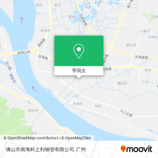 佛山市南海科之利钢管有限公司地图