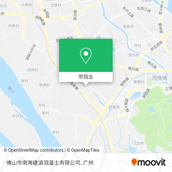 佛山市南海建源混凝土有限公司地图