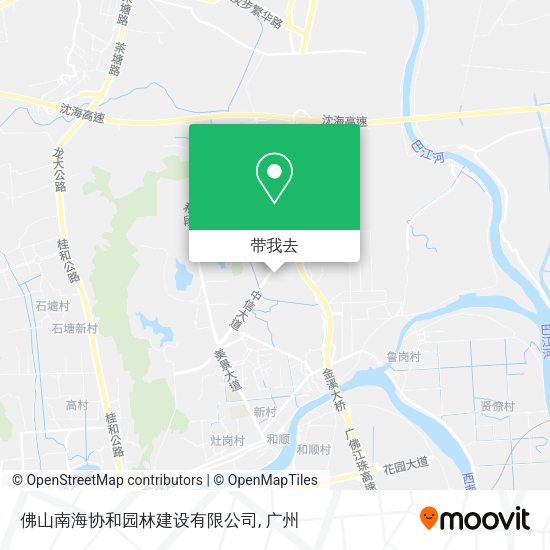 佛山南海协和园林建设有限公司地图