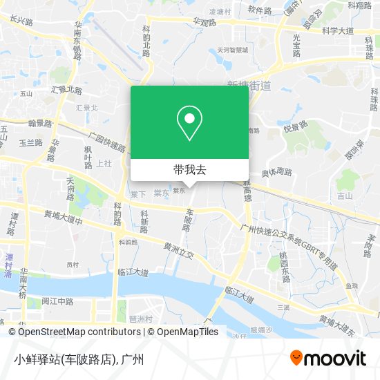 小鲜驿站(车陂路店)地图