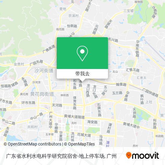 广东省水利水电科学研究院宿舍-地上停车场地图